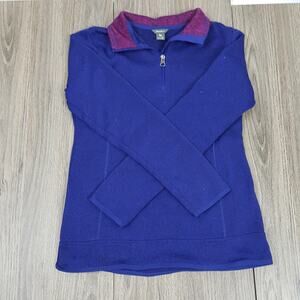 EUC Eddie Bauer XS purple zip up sweatshirt